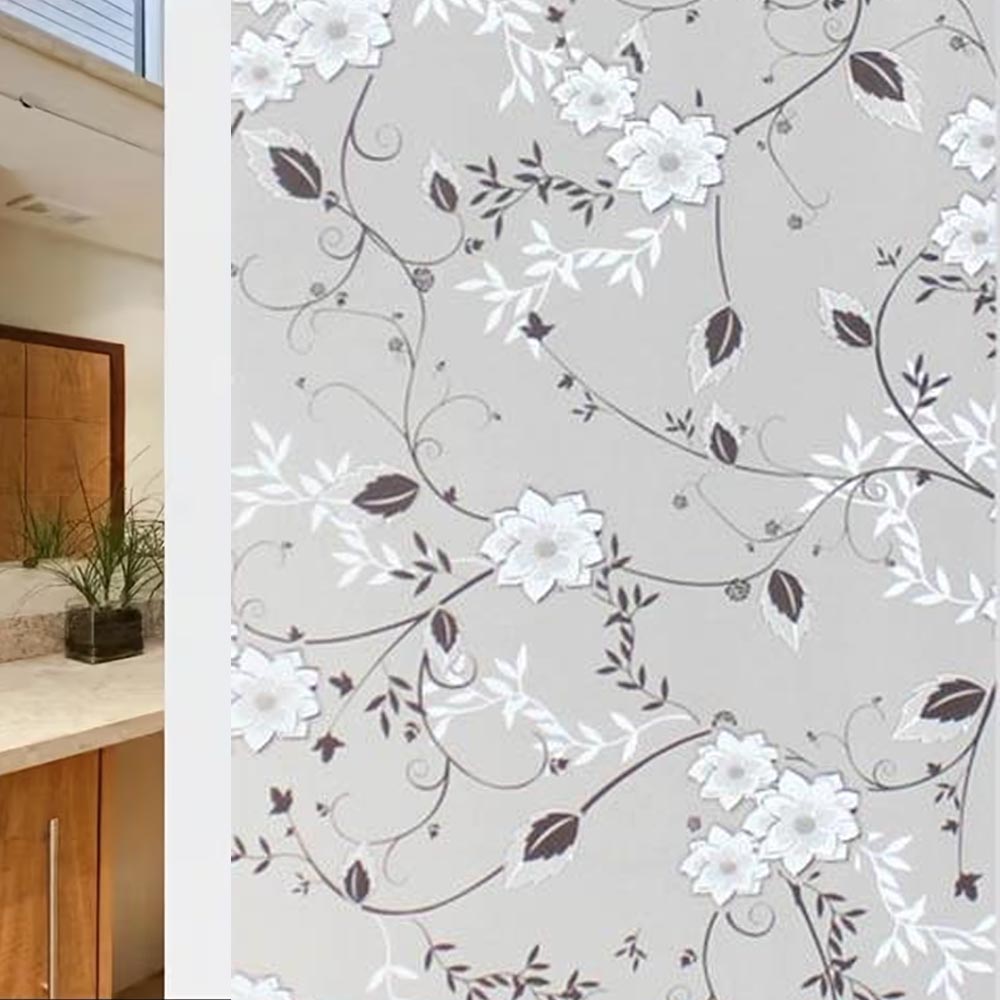 Papel Estilo Vitral Flores NE NP-61110